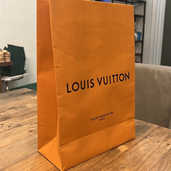 Authentic Louis Vuitton Shopping Bag Orange - Picture 2 of 6